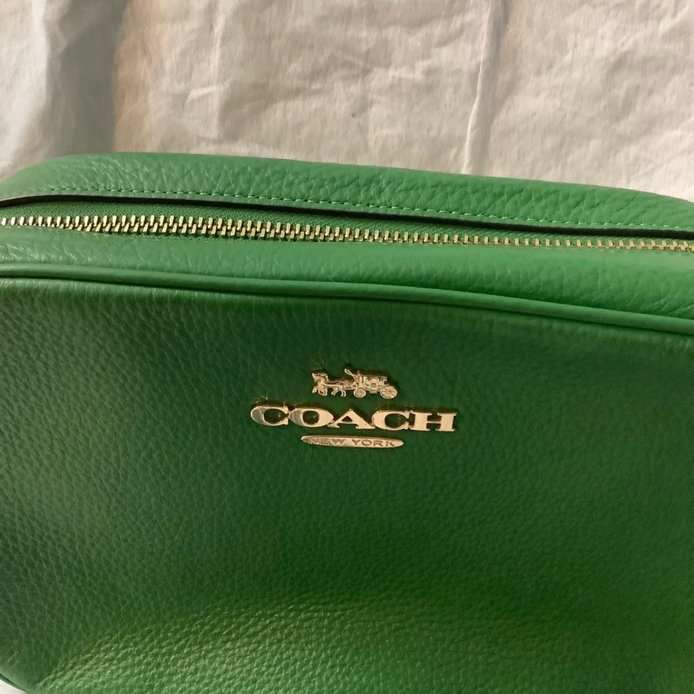 COACH Jamie Green Leather Shoulder / Crossbody Camera Bag - Picture 16 of 16